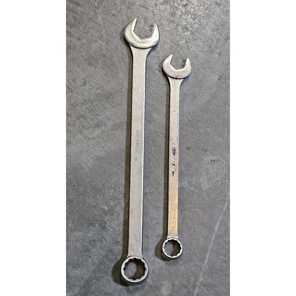 Cornwell USA‎ 2 Pc Combination Wrench Set 15/16" & 3/4" - 12pt Box End/Open End